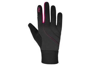 Etape - dámské rukavice AMBER WS+, černá/růžová