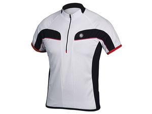 Etape - pánský dres FACE, bílá/černá/červená