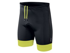 Etape - dětské kalhoty JUNIOR s vložkou, černá/žlutá fluo