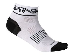 Etape - dámské ponožky KISS, bílá/černá