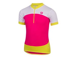Etape – dětský dres PEDDY, růžová|limeta