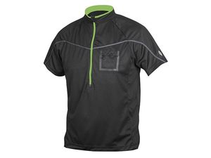 Etape - pánský volný dres POLO, černá/zelená