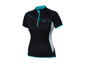 Etape - dámský dres REGINA, černá/aqua