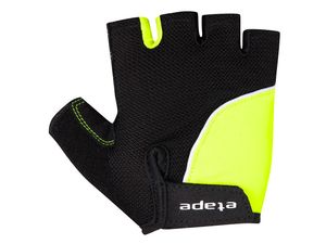 Etape - dětské rukavice TOBI, černá/žlutá fluo