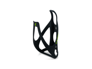 Košík na láhev CUBE matt black/green