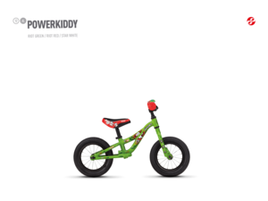 Dětské odrážedlo GHOST Powerkiddy 12 - Green