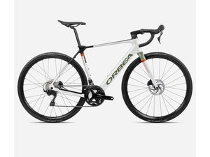 Elektrokolo ORBEA GAIN M30 WhiteChic-MetallicGreenArtichoke 2025