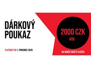 Dárkový poukaz v hodnotě 2000 Kč