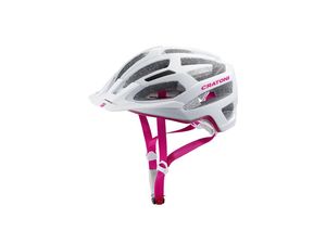 Helma CRATONI C-FLASH white-pink glossy M-L 56-59 cm