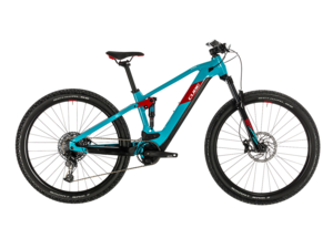 Elektrokolo CUBE STEREO HYBRID 120 PRO 500 29" 2020 Petrol´n´red